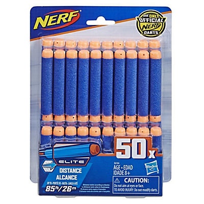 slide 1 of 1, Nerf N-Strike Elite Dart Refill Pack, 50 ct