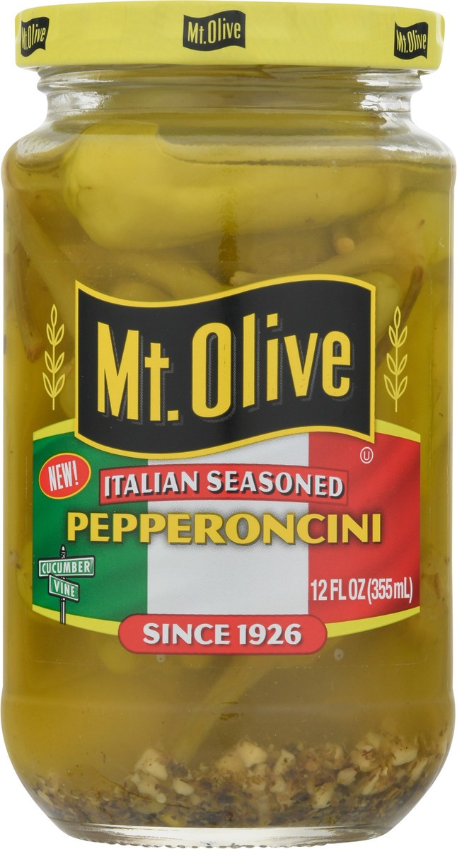 slide 9 of 11, Mt. Olive Italian Seasoned Pepperoncini 12 fl oz, 12 fl oz