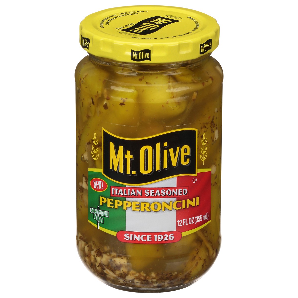 slide 1 of 11, Mt. Olive Italian Seasoned Pepperoncini 12 fl oz, 12 fl oz