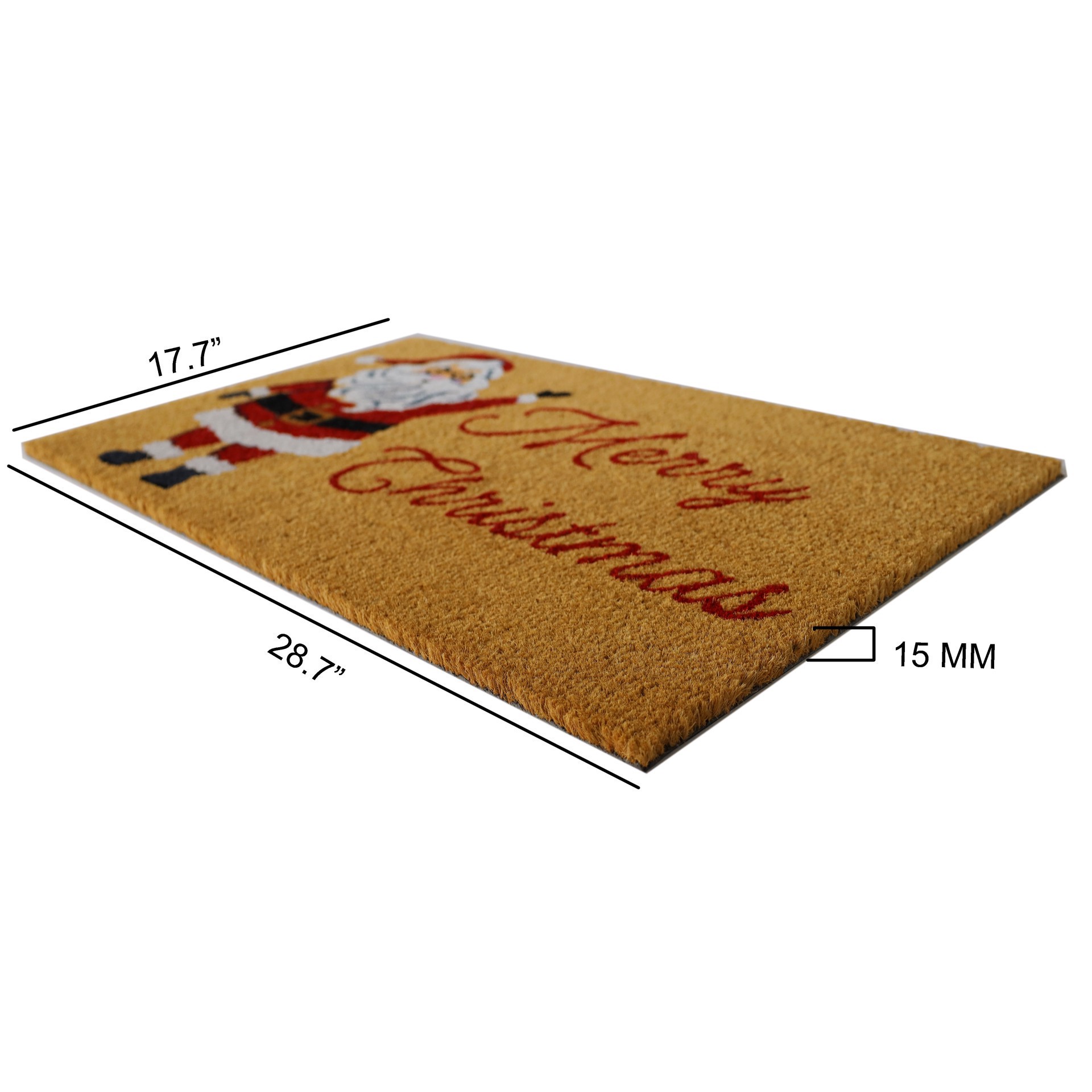 slide 2 of 3, 3-Ashland Santa With Merry Christmas Doormat By Ashland, 17.7 in x 28.7 in