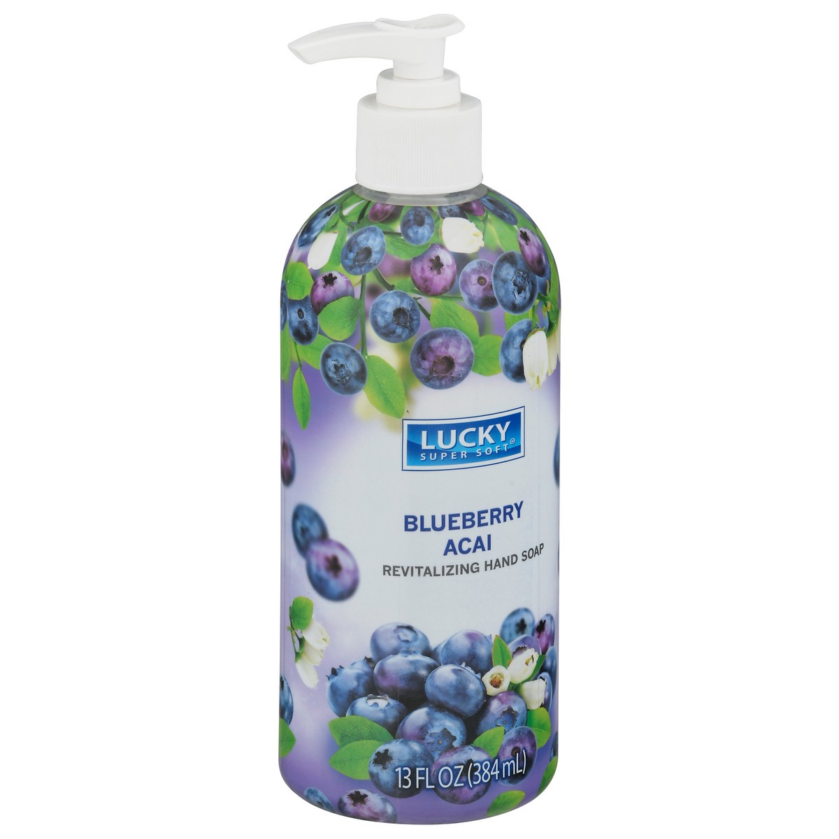 slide 9 of 9, Lucky Super Soft Revitalizing Blueberry Acai Hand Soap 13 fl oz, 13 fl oz