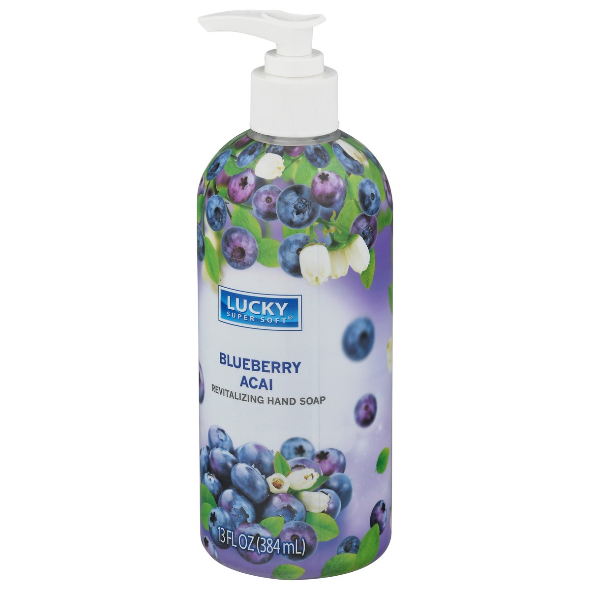 slide 8 of 9, Lucky Super Soft Revitalizing Blueberry Acai Hand Soap 13 fl oz, 13 fl oz