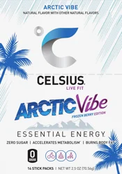 CELSIUS On The Go Energy Drink Mix, Arctic Vibe (14 Stick Pack)