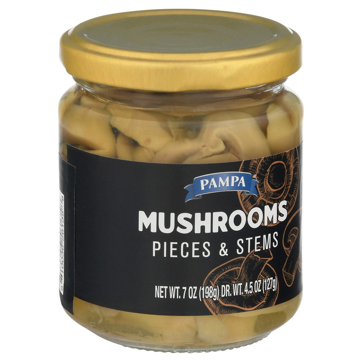 slide 4 of 11, Pampa Mushroom Pieces & Stems, 4.5 Oz., 7 oz