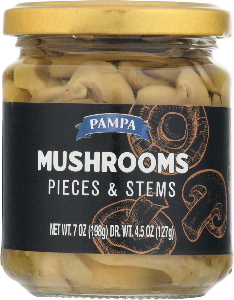 slide 8 of 11, Pampa Mushroom Pieces & Stems, 4.5 Oz., 7 oz