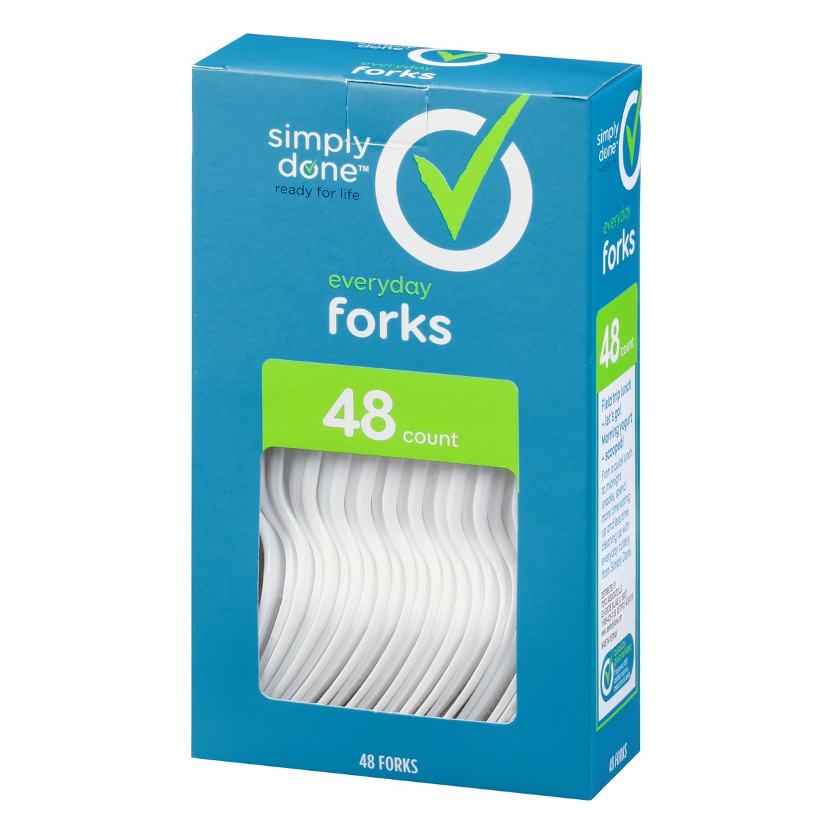 slide 5 of 10, Simply Done Everyday Forks 48 ea, 48 ct