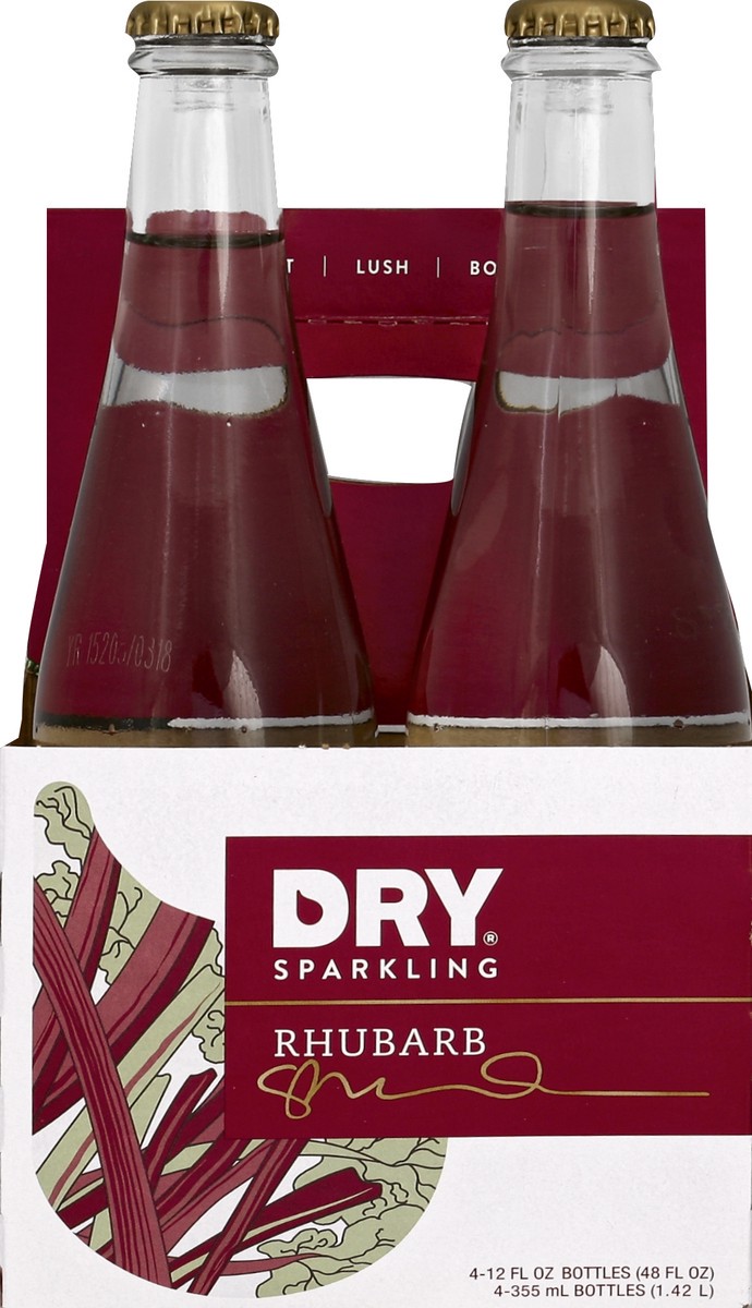 slide 2 of 6, DRY Rhubarb Soda - 12 oz, 12 oz