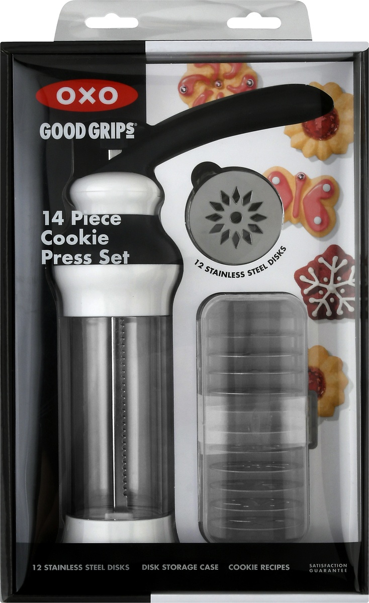 slide 7 of 8, OXO Good Grips Cookie Press Set, 13 ct