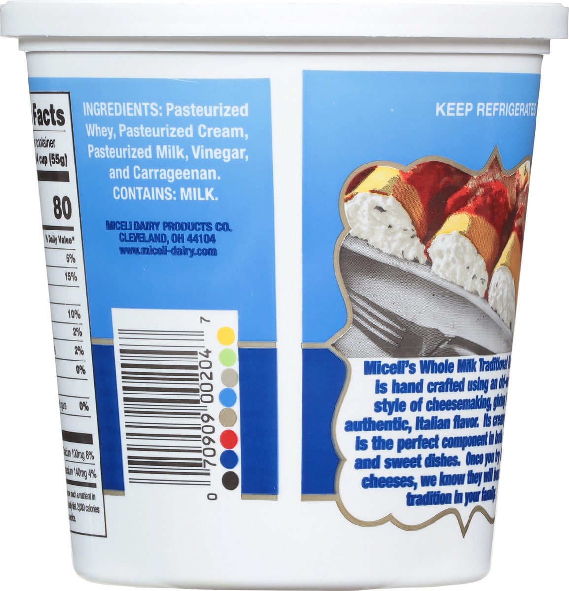 slide 6 of 9, Miceli's Traditional Ricotta Cheese, 30 oz