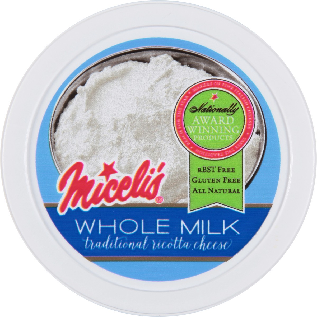 slide 5 of 9, Miceli's Traditional Ricotta Cheese, 30 oz