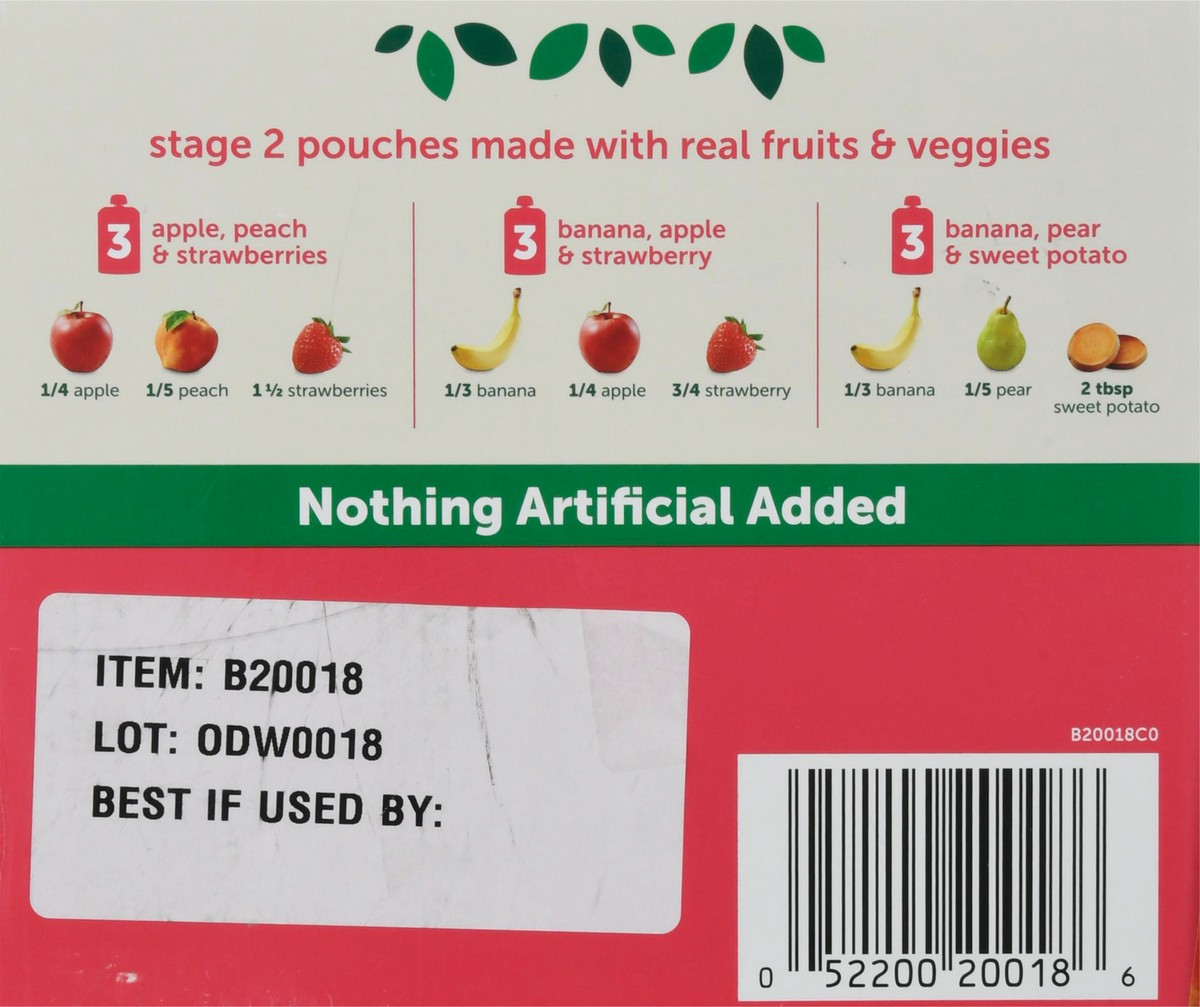 slide 7 of 14, Beech-Nut Stage 2 (from About 6 Months) Fruities 9 Pouches 3.5 oz Pouch 9 ea, 9 ct
