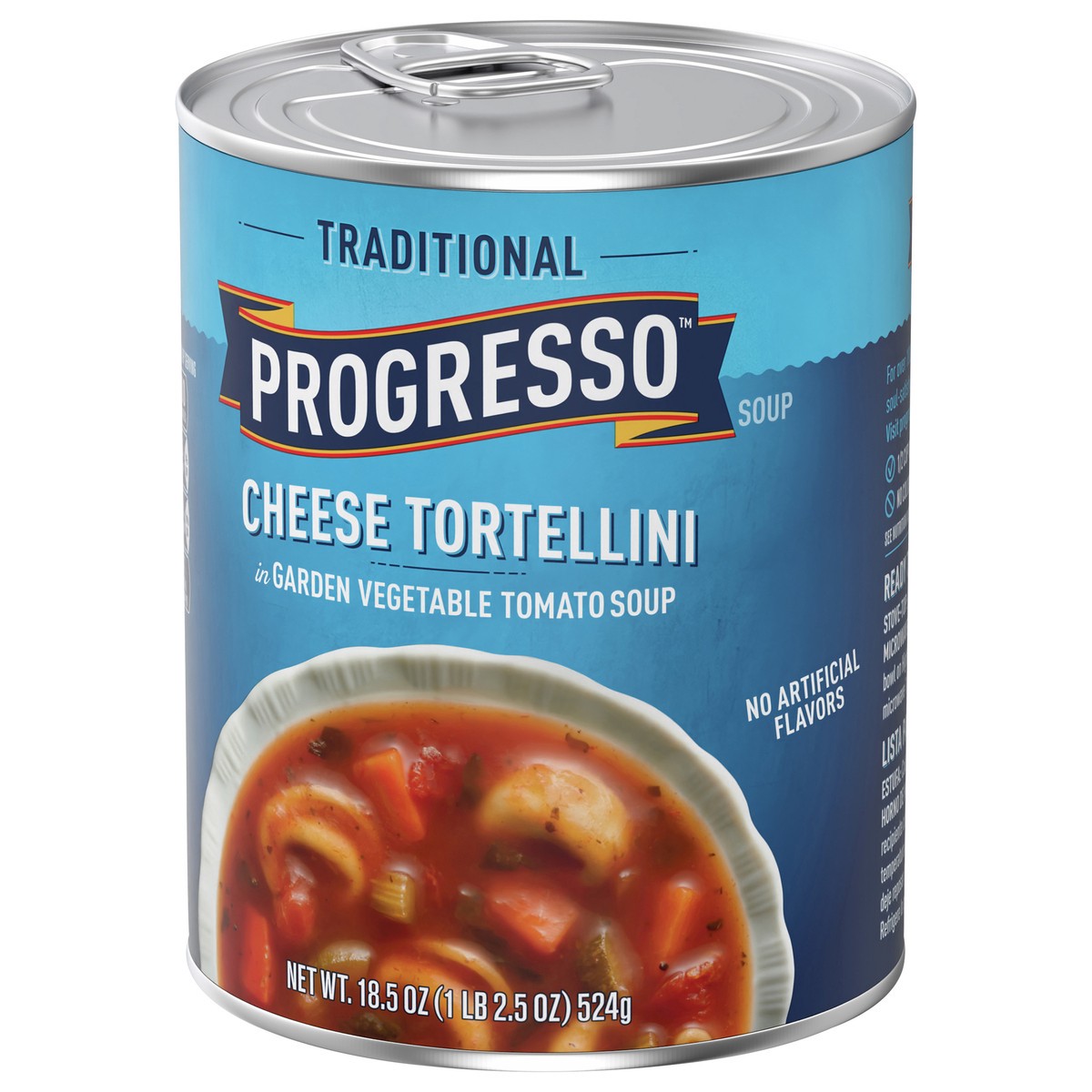 slide 3 of 9, Progresso Traditional Cheese Tortellini in Garden Vegetable Tomato Soup, 18.5 oz., 18.5 oz