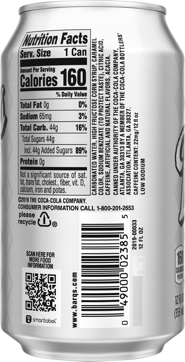 slide 7 of 11, Barq's Root Beer Can, 12 fl oz, 12 fl oz