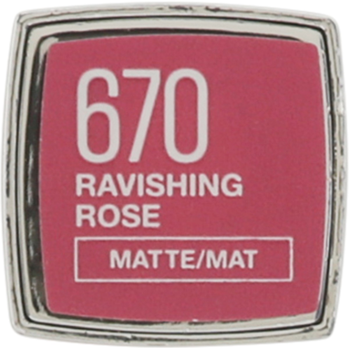 slide 3 of 12, Maybelline Color Sensational Creamy Matte Lip Color 670 Ravishing Rose, 0.15 oz