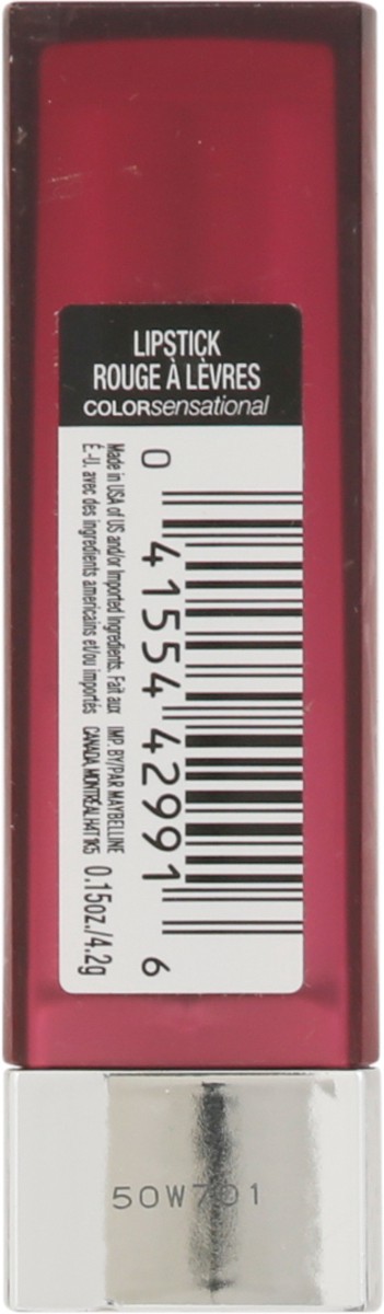 slide 4 of 12, Maybelline Color Sensational Creamy Matte Lip Color 670 Ravishing Rose, 0.15 oz