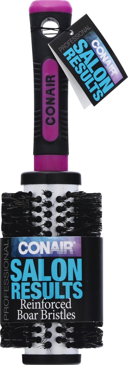 slide 1 of 9, Conair Salon Results Reinforced Boar Bristles Hair Brush 1 ea, 1 ct