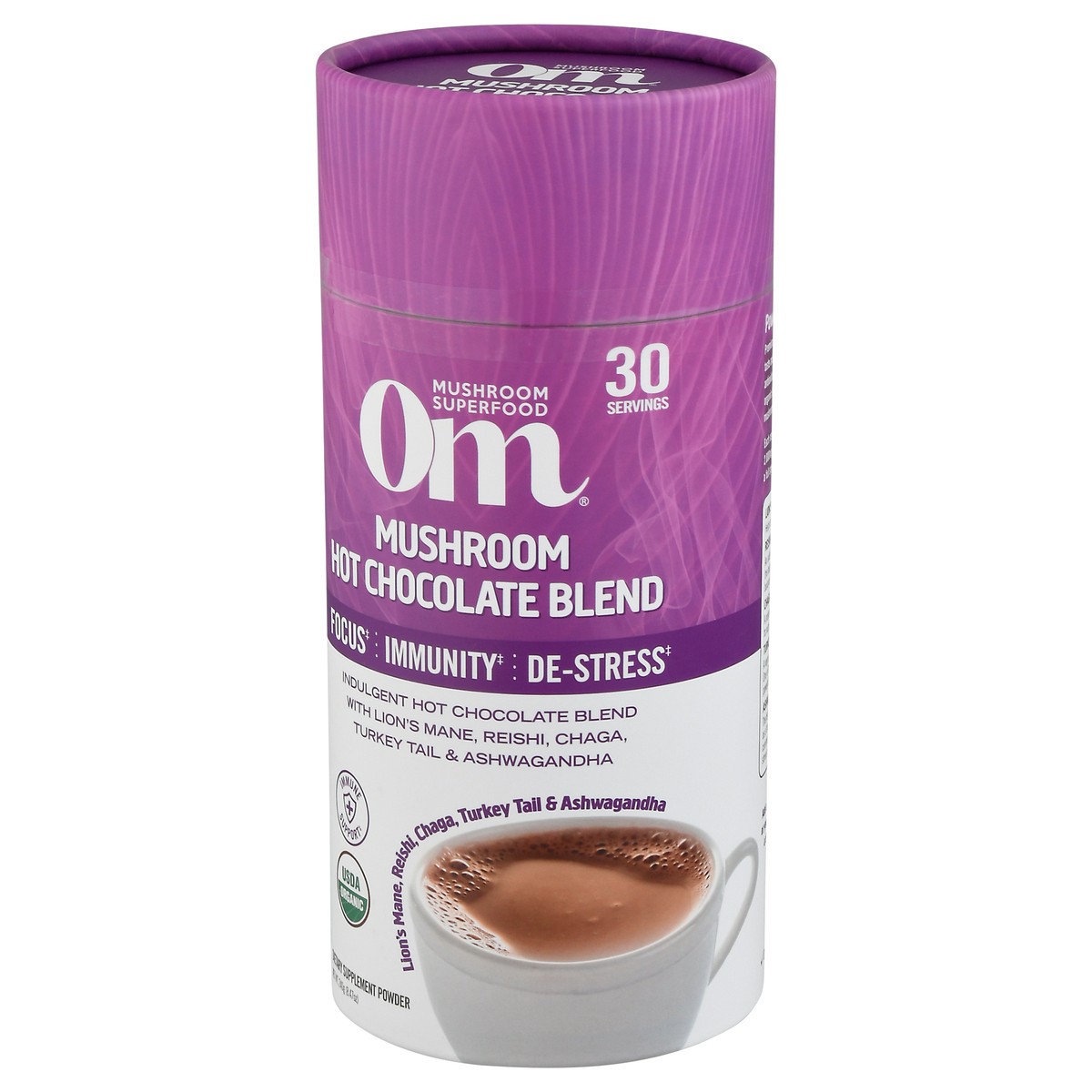 slide 10 of 12, Om Superfood Hot Chocolate Mushroom Blend 8.47 oz, 1 ct