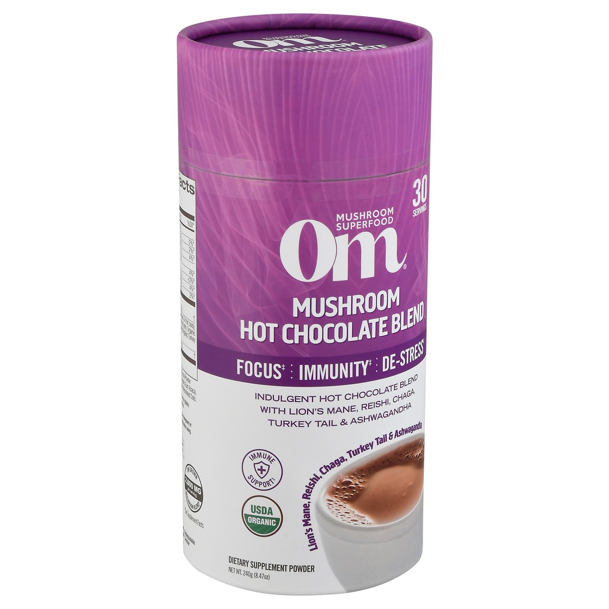 slide 6 of 12, Om Superfood Hot Chocolate Mushroom Blend 8.47 oz, 1 ct