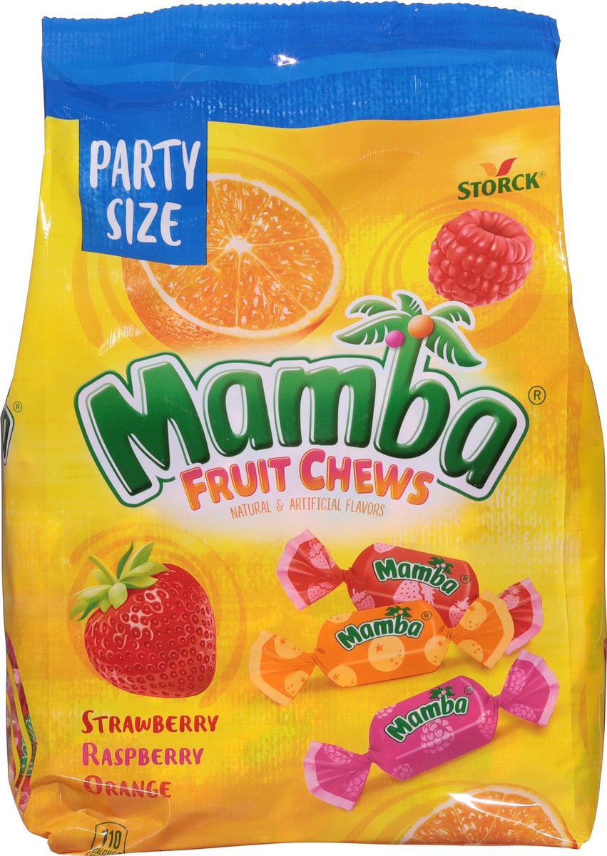 slide 6 of 9, Storck Mamba Strawberry/Raspberry/Orange Fruit Chews Party Size 30 oz, 30 oz