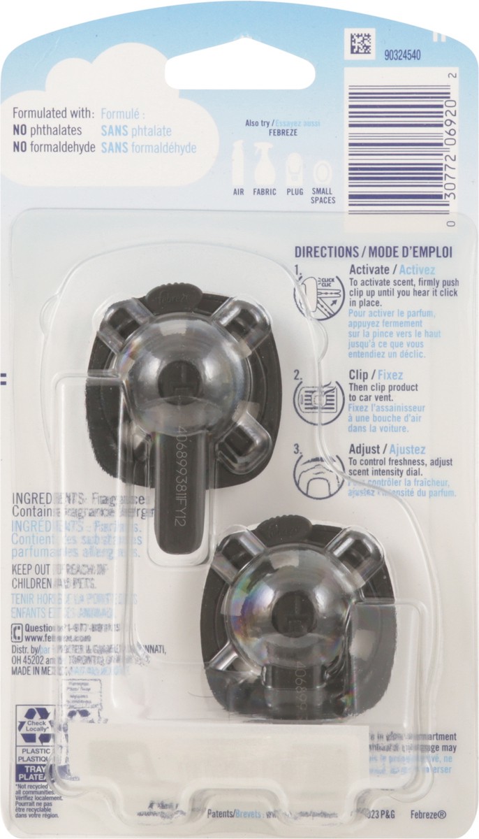 slide 3 of 10, Febreze Auto New Car Air Freshener, 2 ct