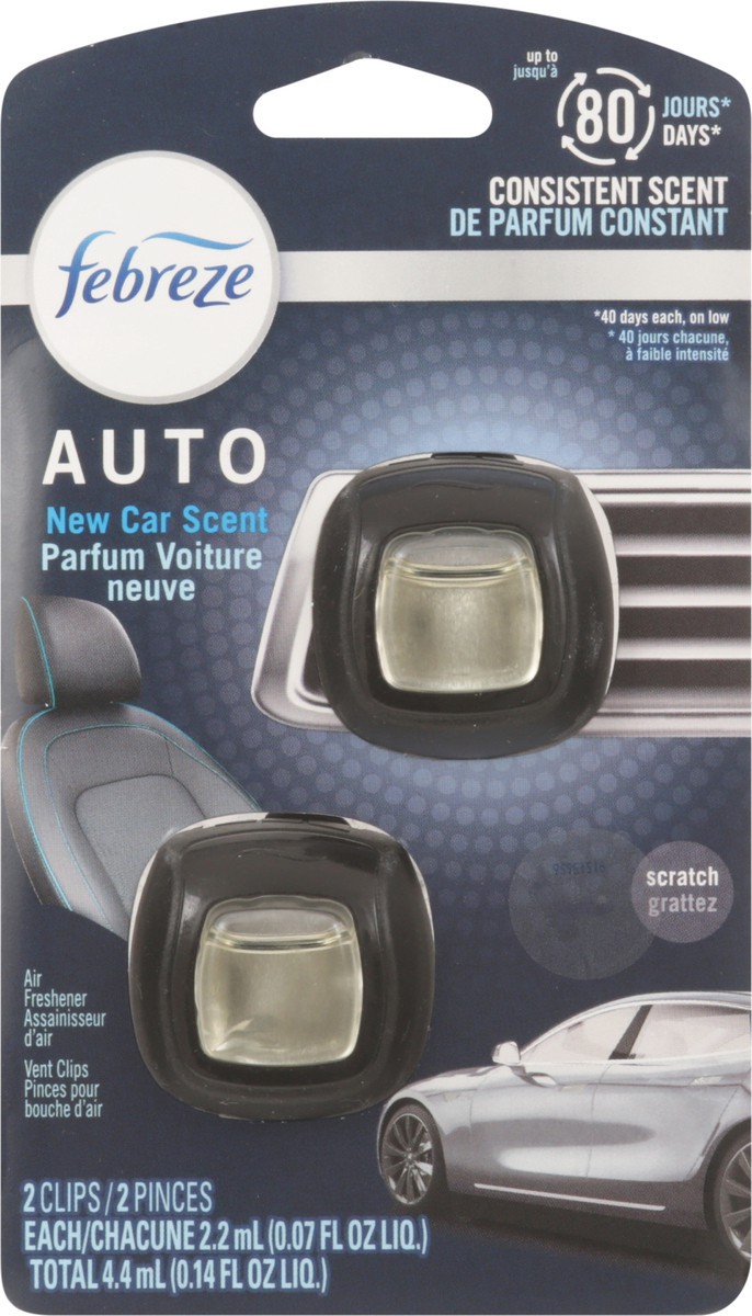 slide 7 of 10, Febreze Auto New Car Air Freshener, 2 ct