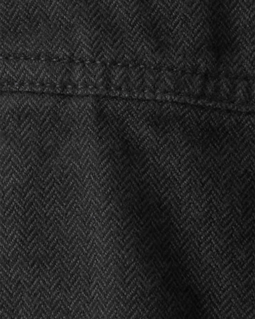 slide 3 of 3, Oshkosh Baby Boy Herringbone Overalls - Black Black 3M, 1 ct