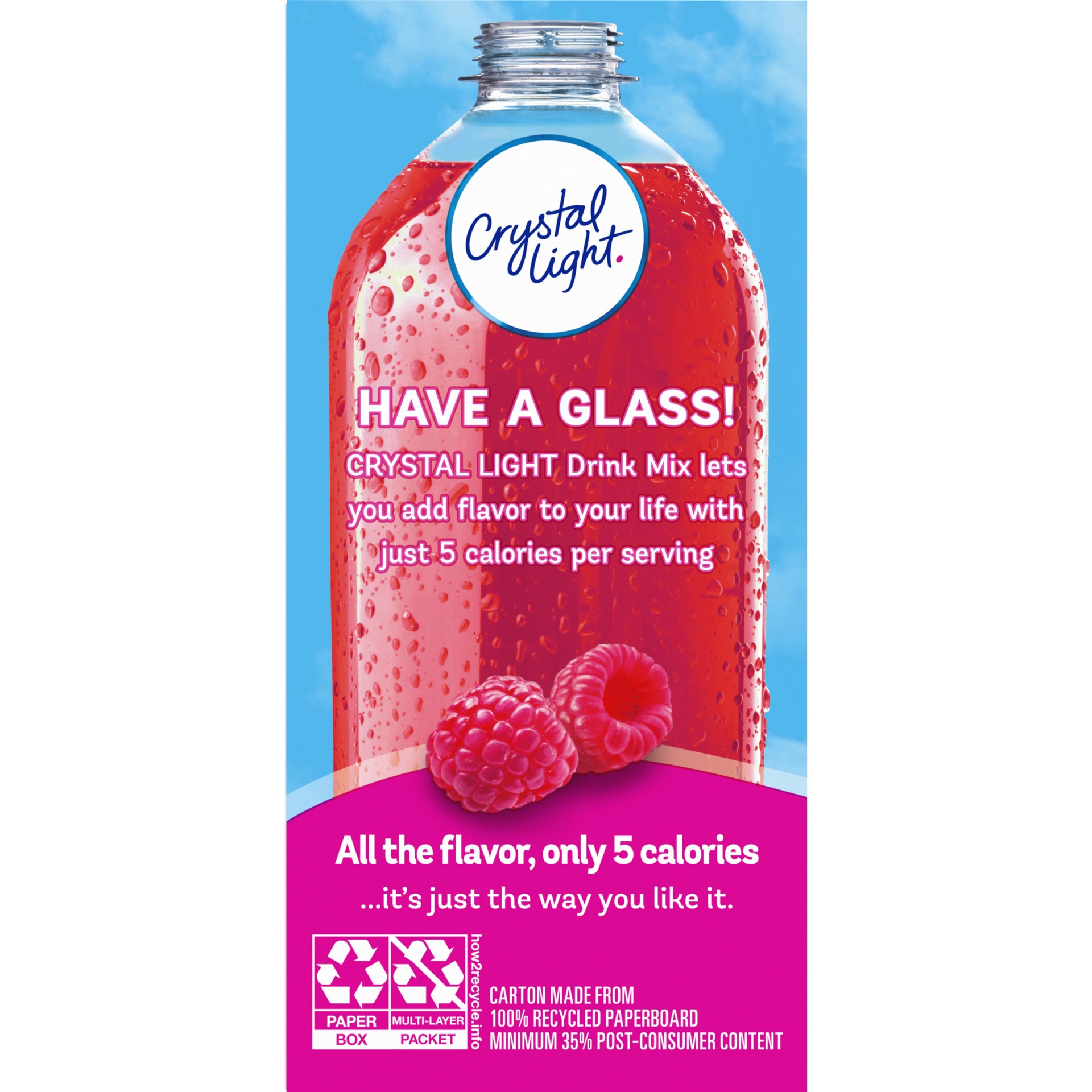 slide 7 of 9, Crystal Light Raspberry Ice Artificially Flavored Powdered Drink Mix On-the-Go-Packets, 10 ct