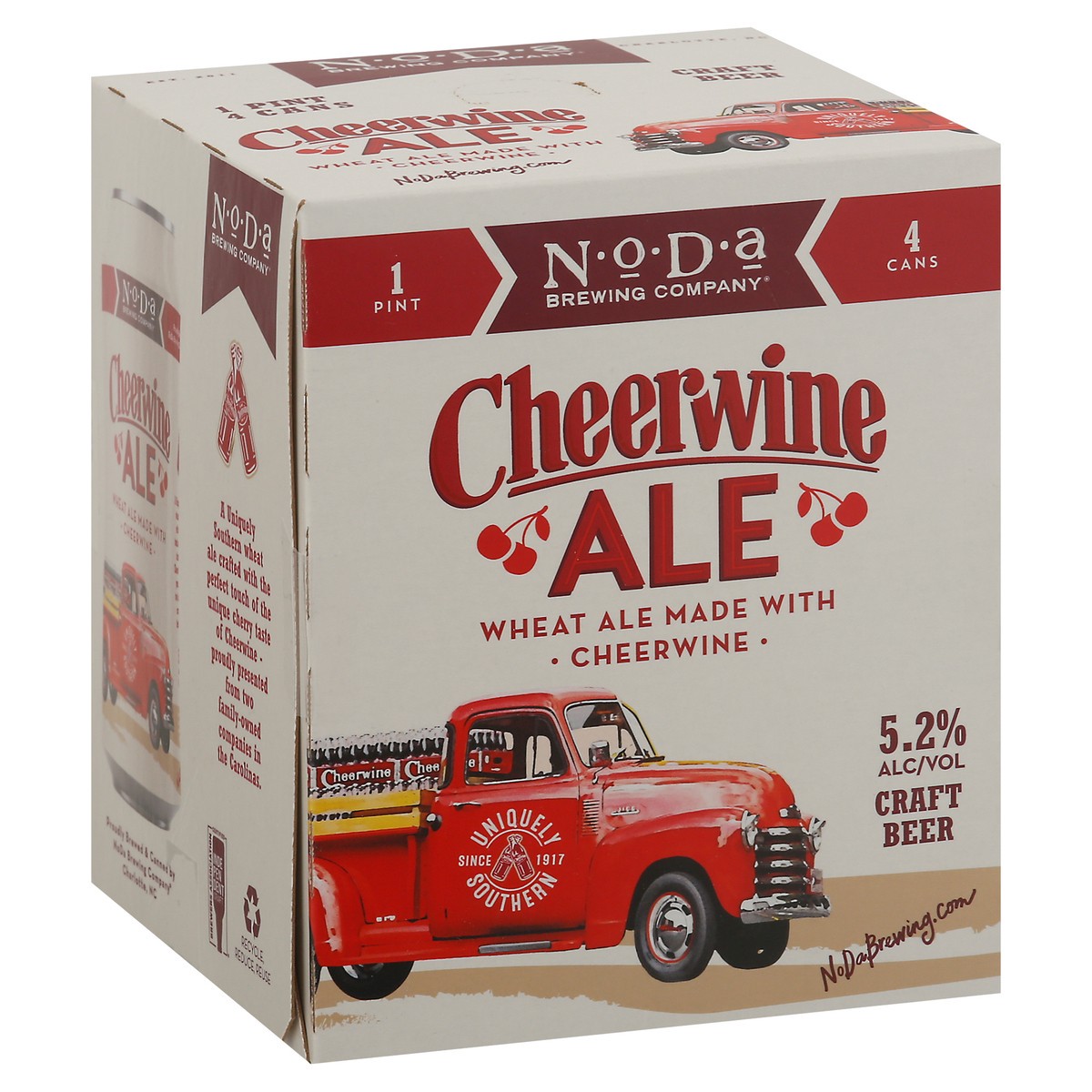 slide 9 of 9, NoDa Brewing Co. Cheerwine Craft Beer 4 - 1 pt Cans, 64 oz