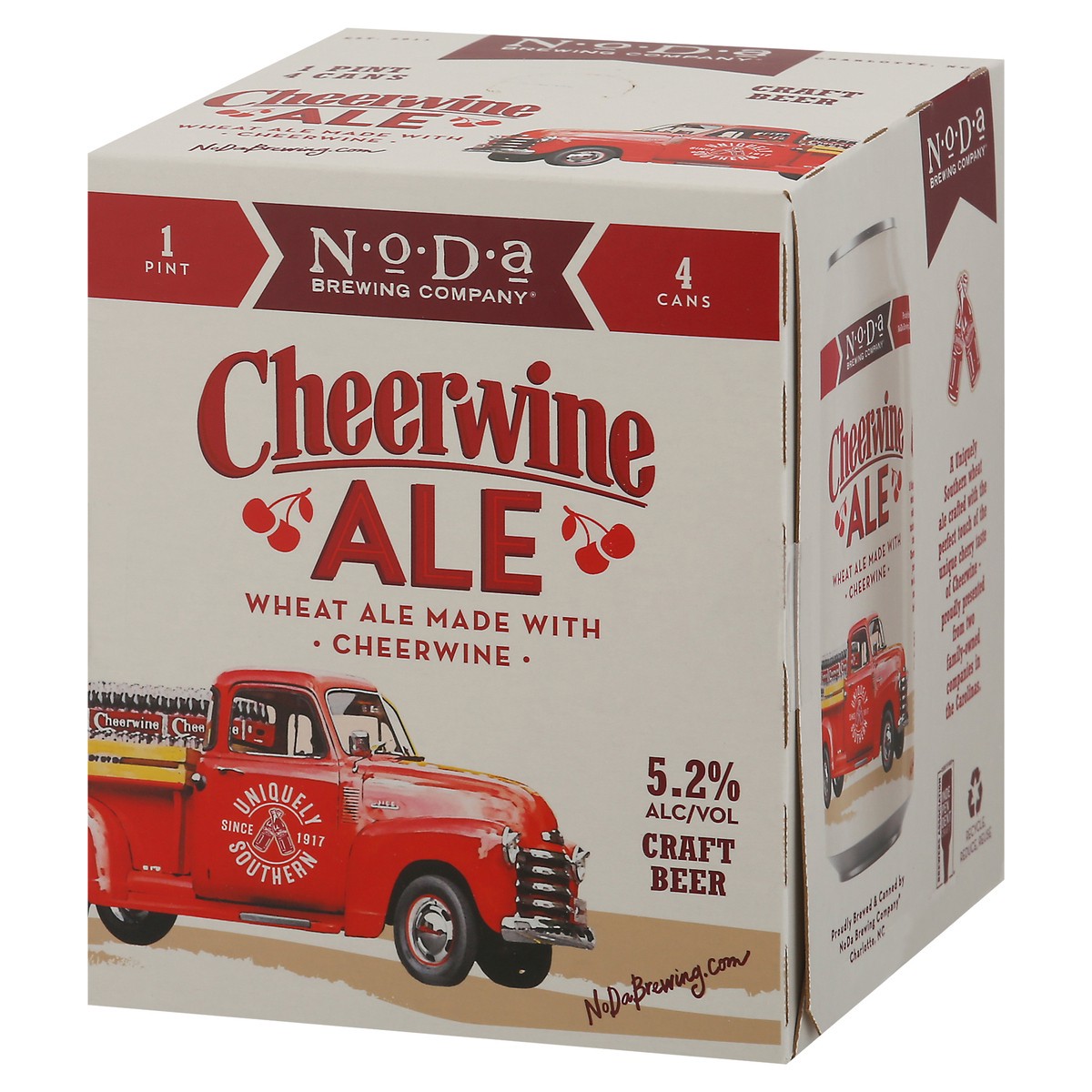 slide 5 of 9, NoDa Brewing Co. Cheerwine Craft Beer 4 - 1 pt Cans, 64 oz