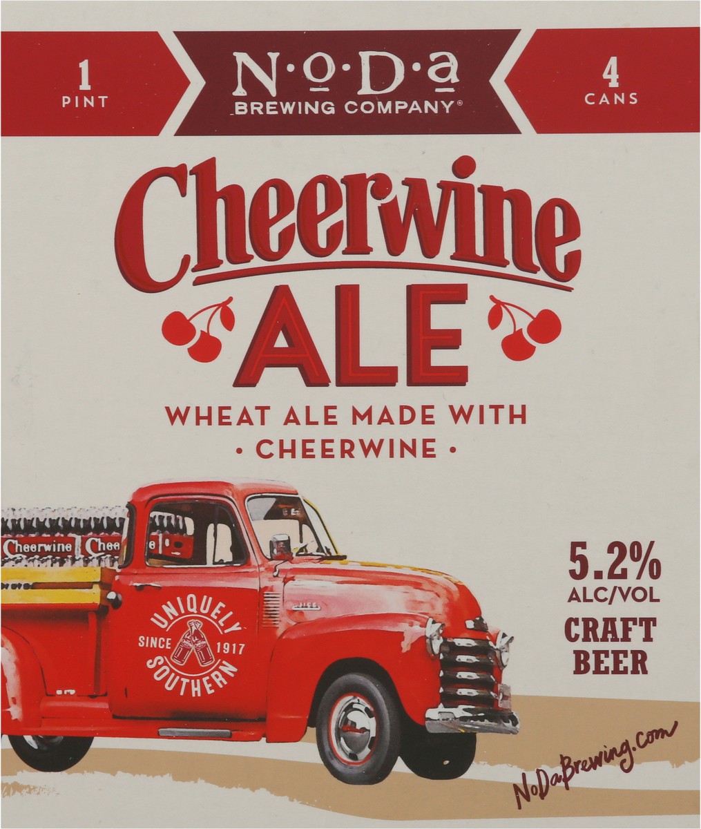 slide 6 of 9, NoDa Brewing Co. Cheerwine Craft Beer 4 - 1 pt Cans, 64 oz