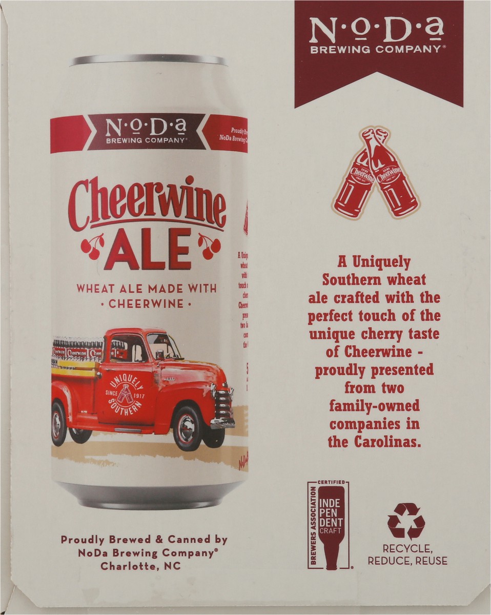 slide 2 of 9, NoDa Brewing Co. Cheerwine Craft Beer 4 - 1 pt Cans, 64 oz