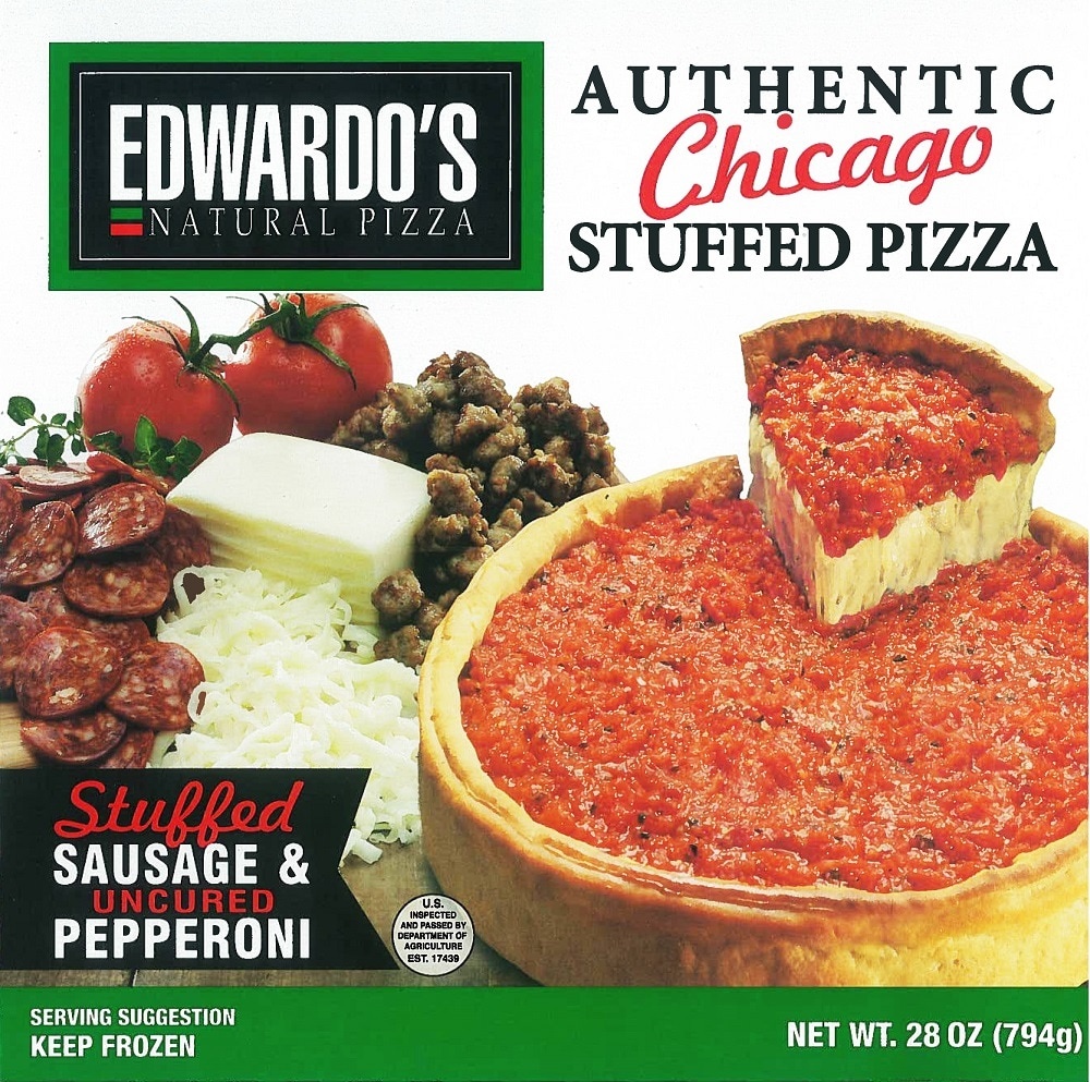 slide 1 of 1, Edwardo's Stuffed Sausage Uncured Pepperoni Authentic Chicago Pizza, 28 oz