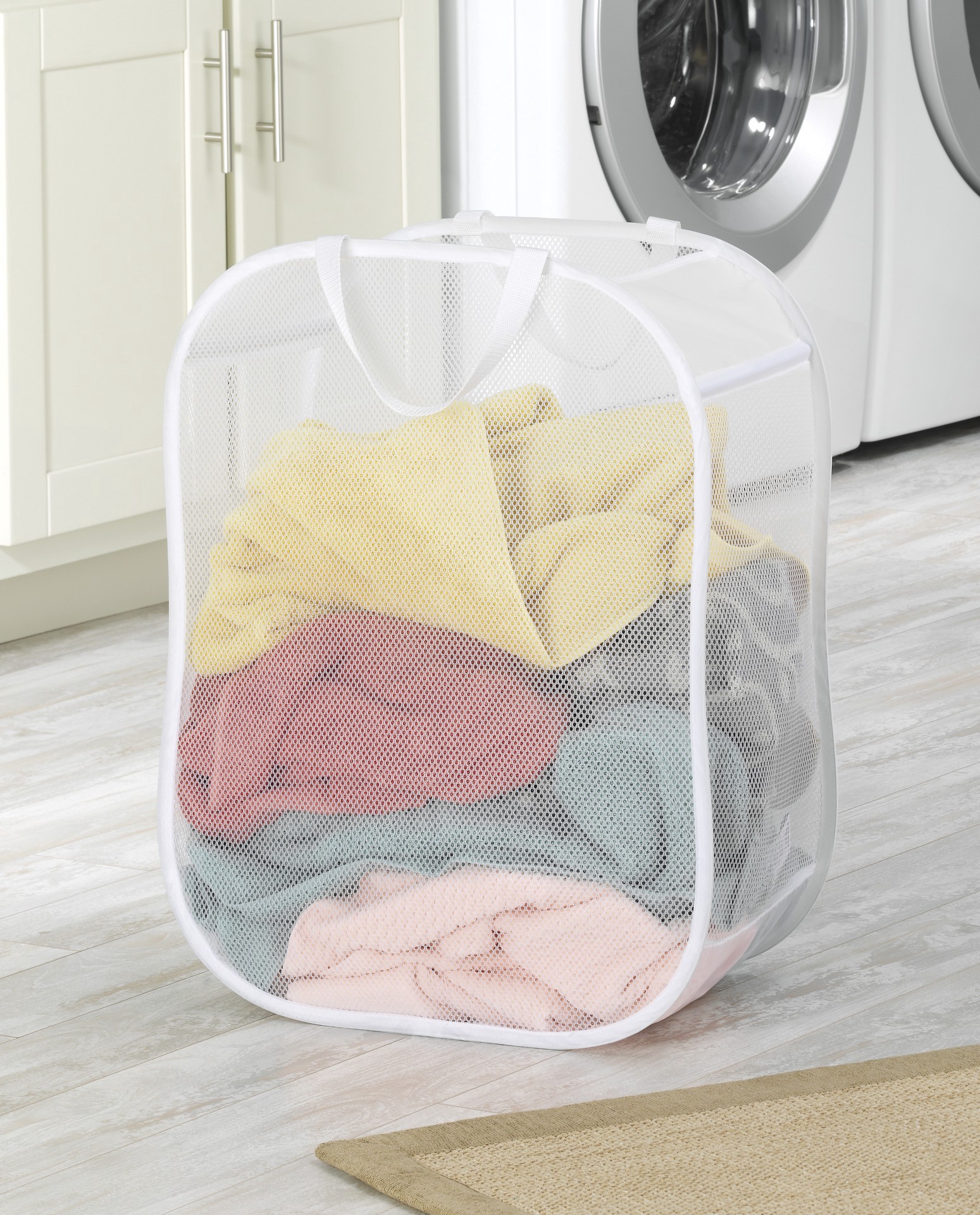 slide 4 of 4, Whitmor Laundry Bag, Pop and Fold, Sage, 1 ct