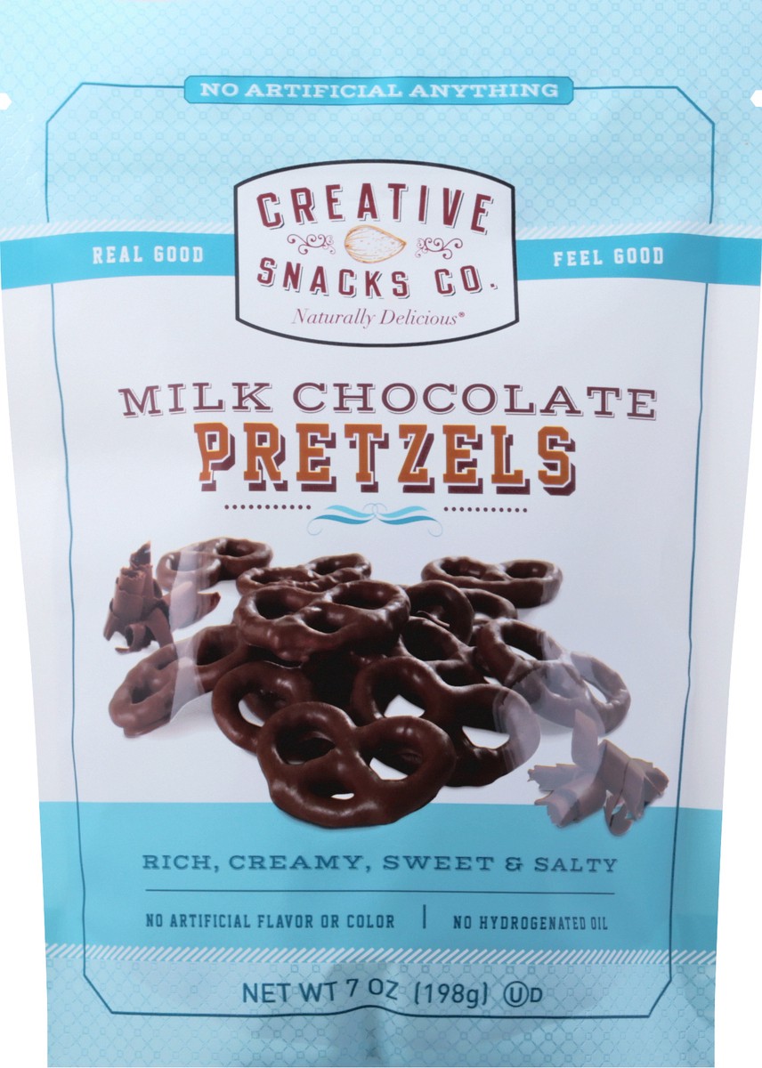 slide 1 of 13, Creative Snacks™ milk chocolate pretzels, 7 oz