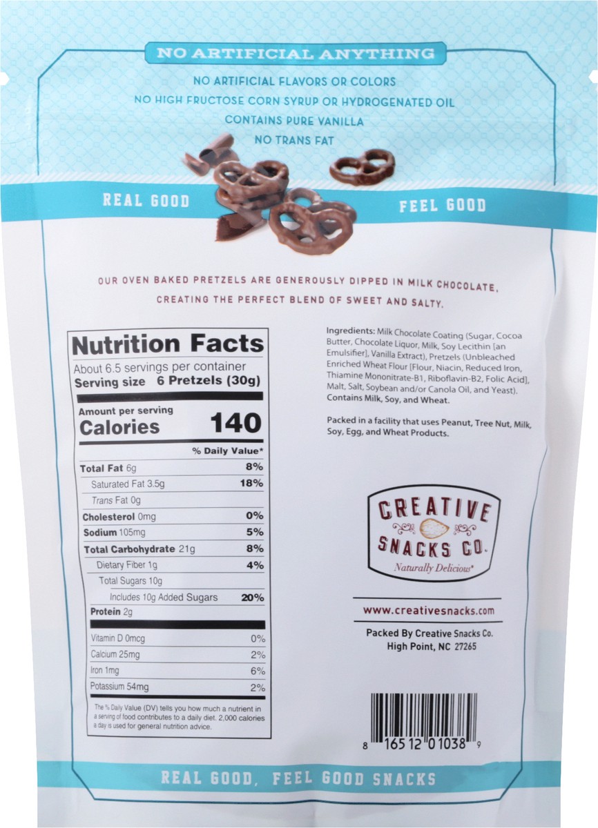 slide 4 of 13, Creative Snacks™ milk chocolate pretzels, 7 oz