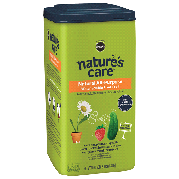 slide 1 of 1, Miracle Gro Natures Care Natural All Purpose Water Soluble Plant Food, 3 lb