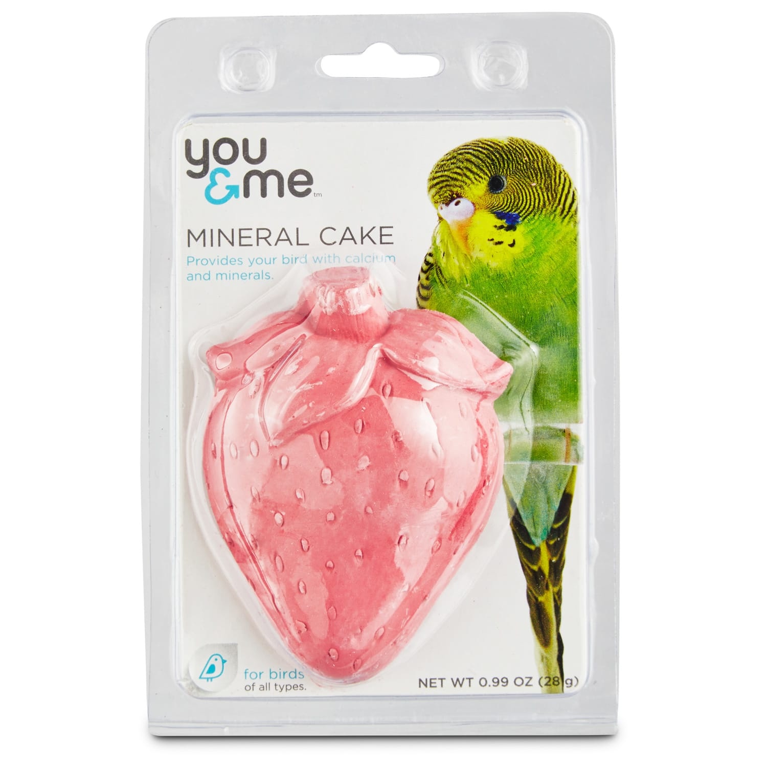 slide 1 of 1, You & Me Strawberry Mineral Bird Cake, 1 ct