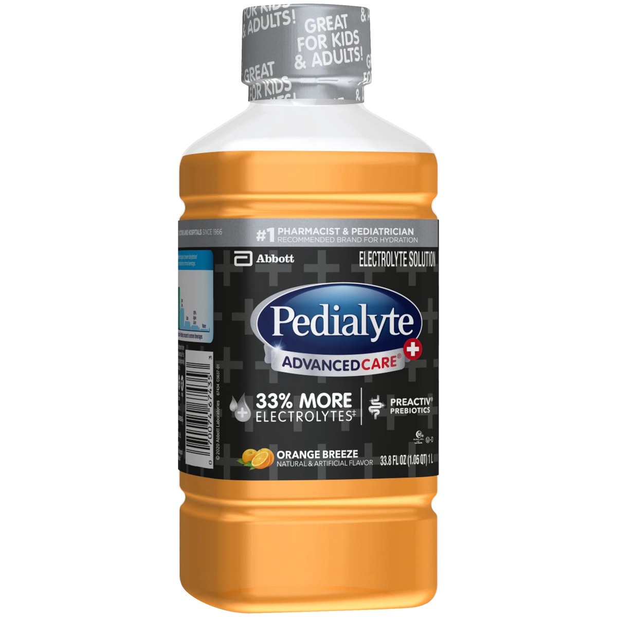 slide 2 of 9, Pedialyte AdvancedCare Plus Electrolyte Solution Orange Breeze 33.8 fl oz Bottle, 33.8 fl oz