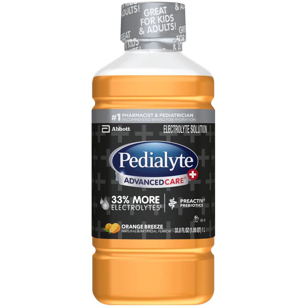 slide 6 of 9, Pedialyte AdvancedCare Plus Electrolyte Solution Orange Breeze 33.8 fl oz Bottle, 33.8 fl oz