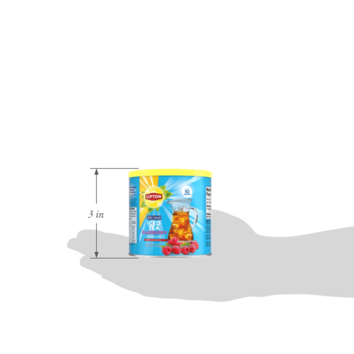 slide 6 of 8, Lipton Zero Sugar ITM 10qt Raspberry, 2.9 oz