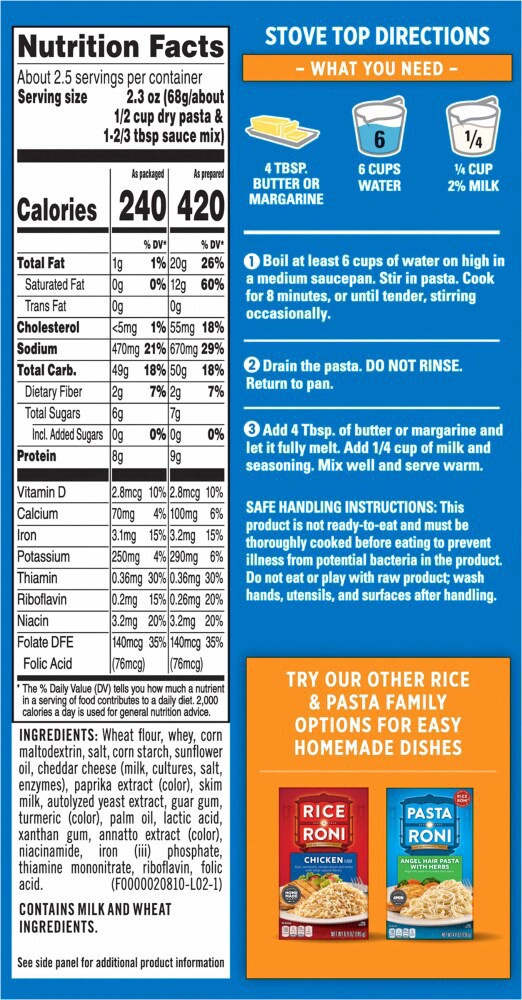 slide 4 of 4, Mac-A-Roni Mac A Roni Pasta Mix Creamy Cheddar 5.9 Oz, 5.9 oz