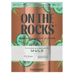 On The Rocks Cucumber & Lemongrass Mule Ready to Drink Cocktail 4x355 ml