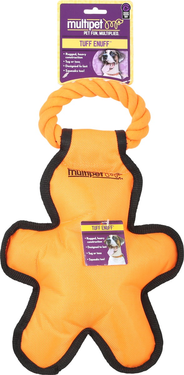 slide 4 of 10, MultiPet Tuff Enuff Tug O Man with Rope Dog Toy 1 ea, 1 ct