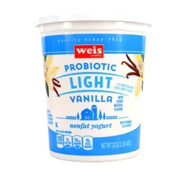 Weis Quality Vanilla Probiotic Nonfat Yogurt