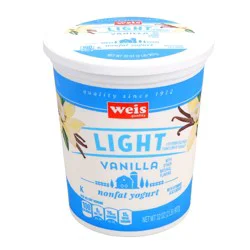 Weis Quality Vanilla Probiotic Nonfat Yogurt