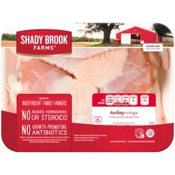Shady Brook Farms Turkey Wings, Bone-in, 4 Count Tray, Fresh, 3-4 lb
