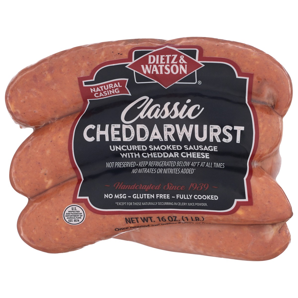 slide 4 of 14, Dietz & Watson Classic Cheddarwurst 16 oz, 16 oz