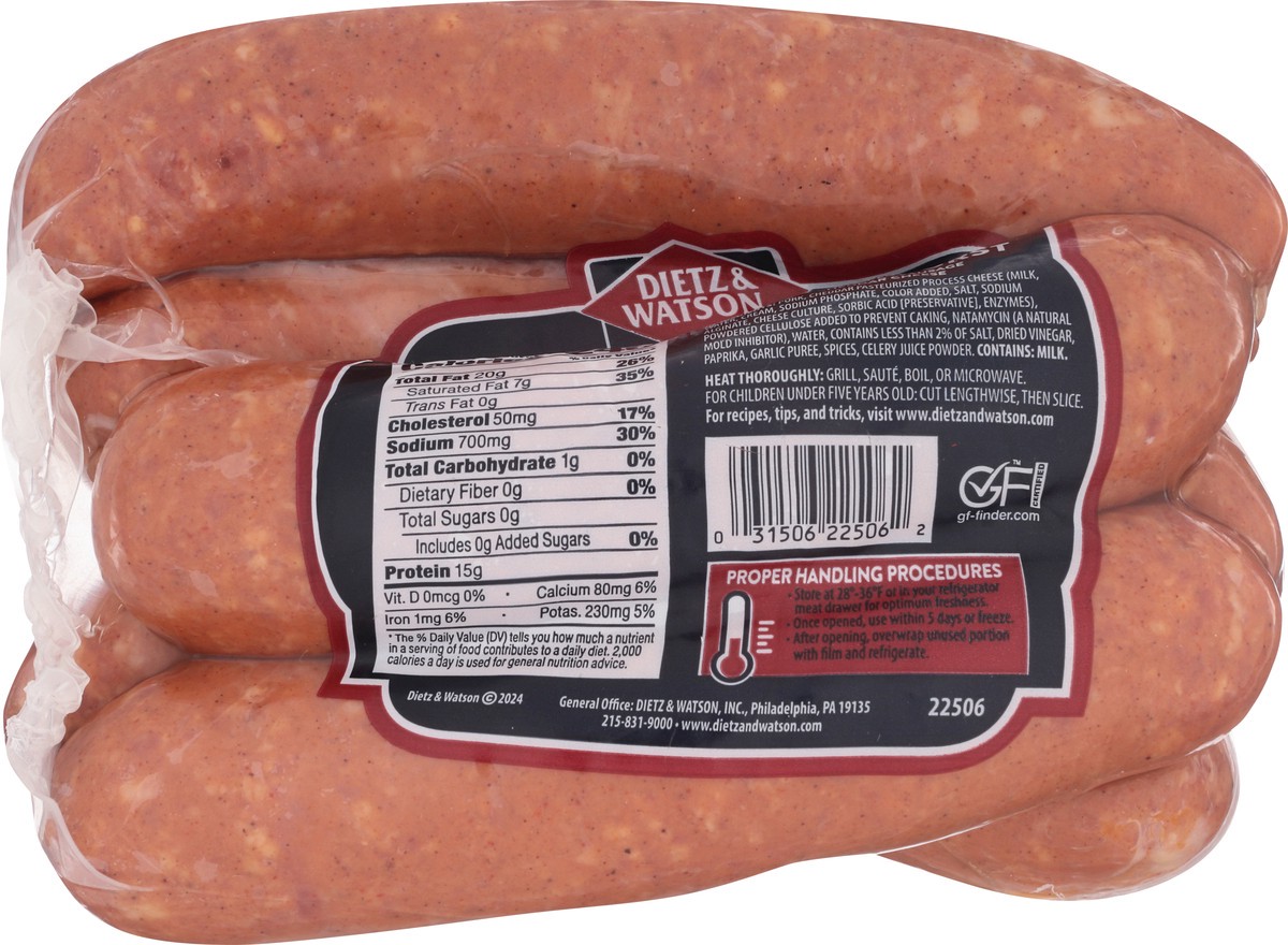 slide 9 of 14, Dietz & Watson Classic Cheddarwurst 16 oz, 16 oz