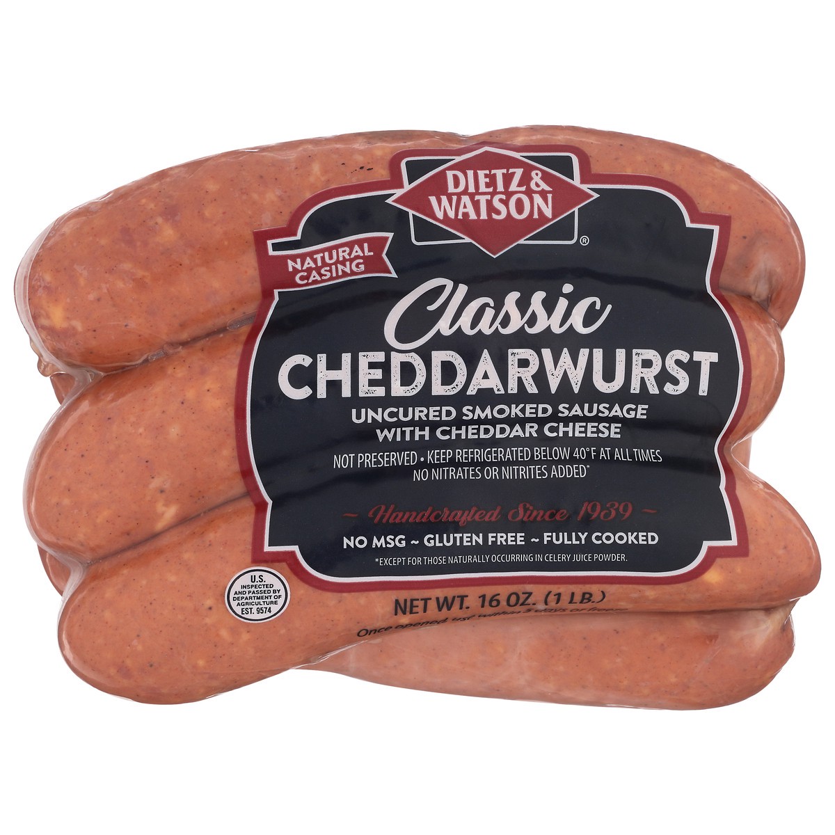 slide 3 of 14, Dietz & Watson Classic Cheddarwurst 16 oz, 16 oz