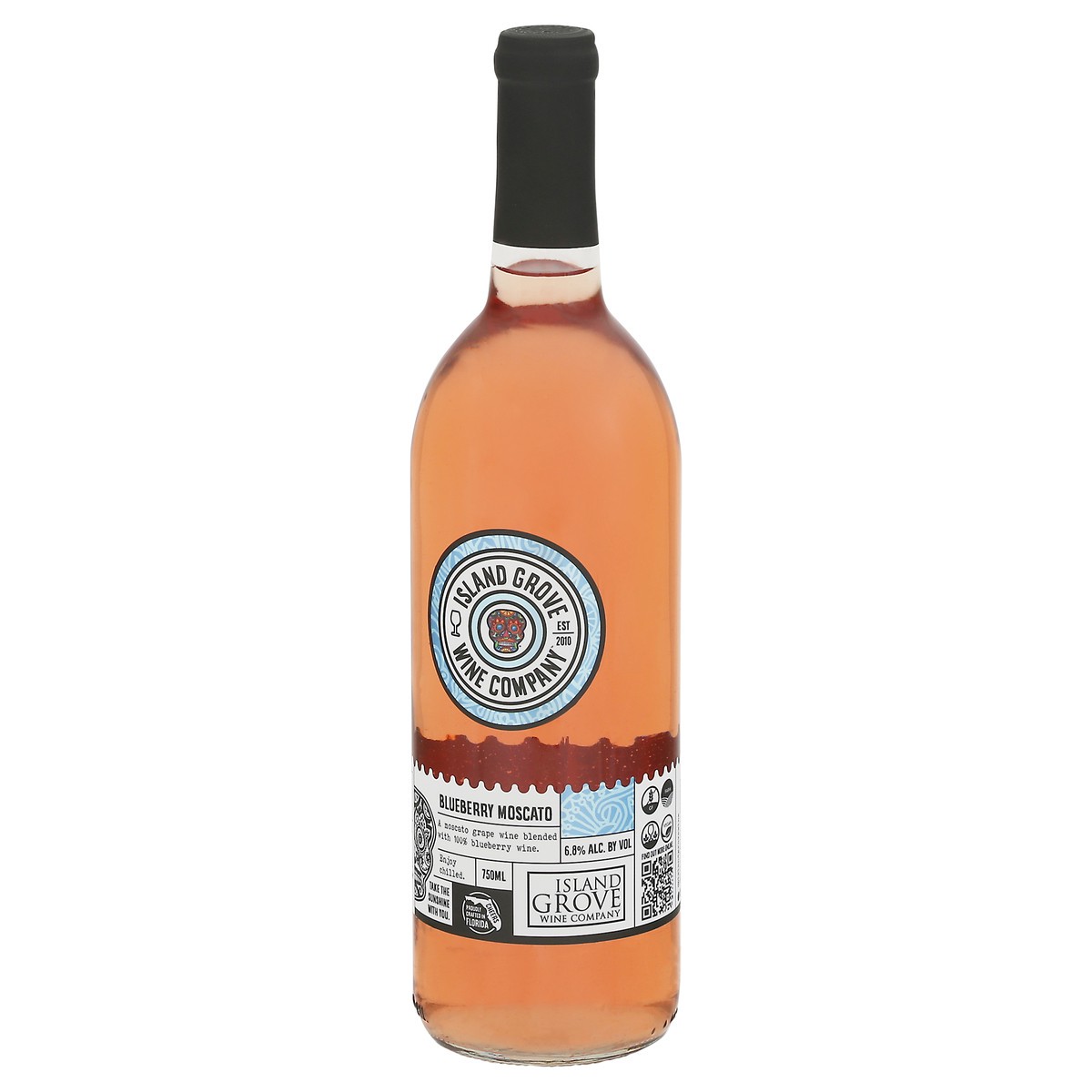 slide 10 of 13, Island Grove Wine Company Moscato Blueberry Grape Wine - 750 ml, 750 ml